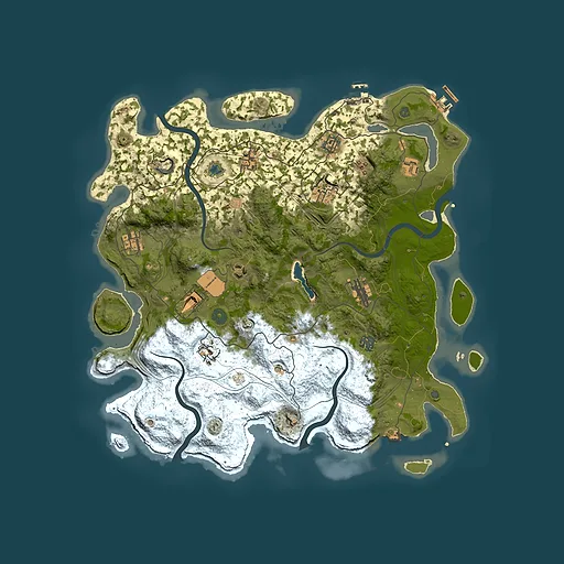 Rust map seed 1643725699, 4300x4300m top-down preview