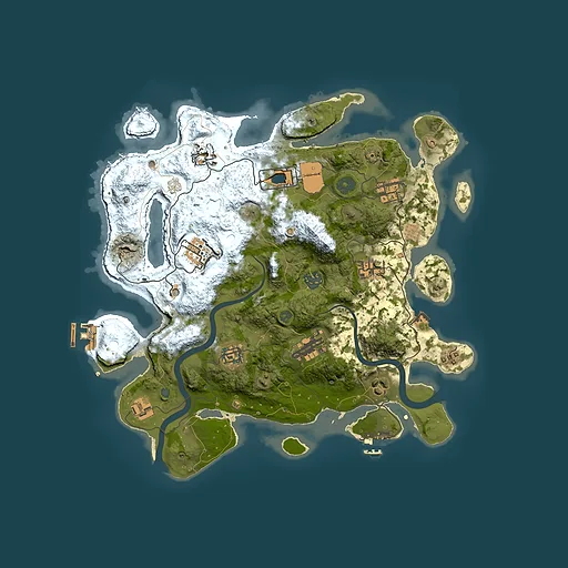 Rust map seed 1571207073, 3600x3600m top-down preview