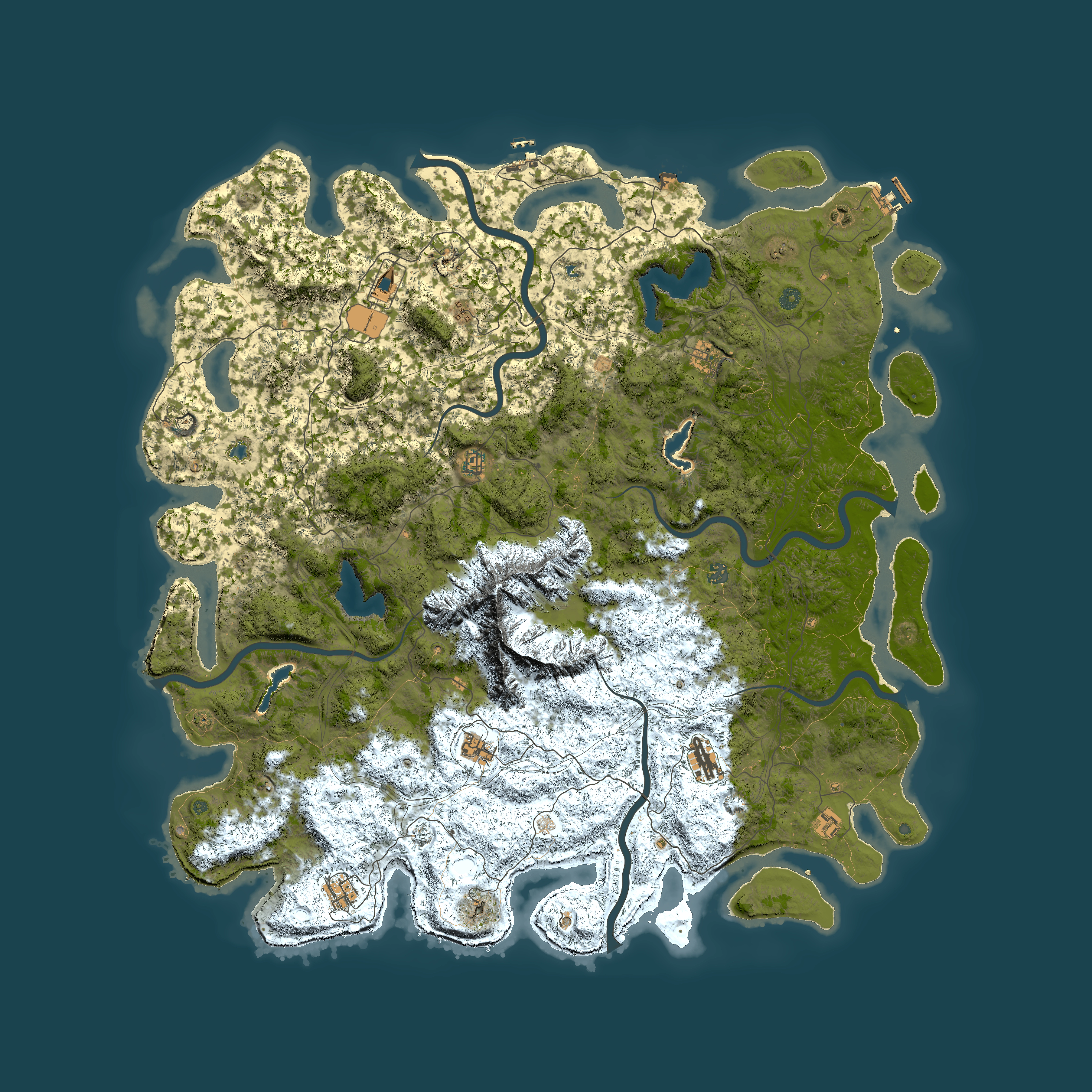 Full top-down render of Rust map seed 583776467, 5950x5950m