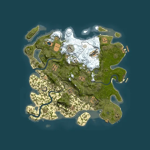 Rust map seed 1159440693, 3750x3750m top-down preview