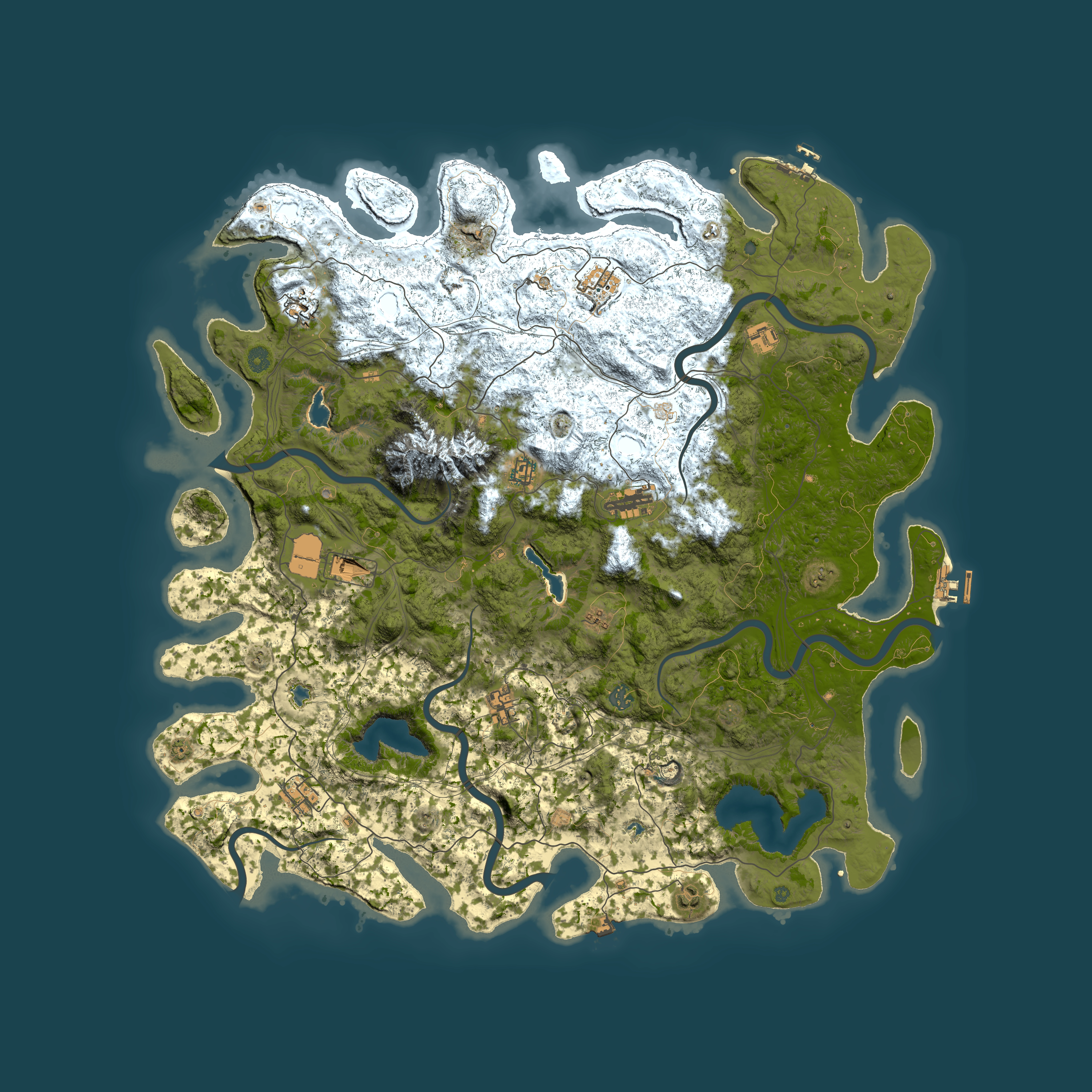 Full top-down render of Rust map seed 1337138664, 5350x5350m