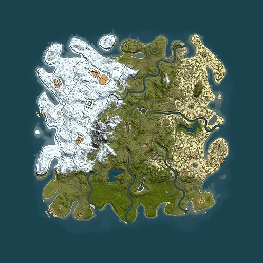 Rust map seed 90078317, 5500x5500m top-down preview