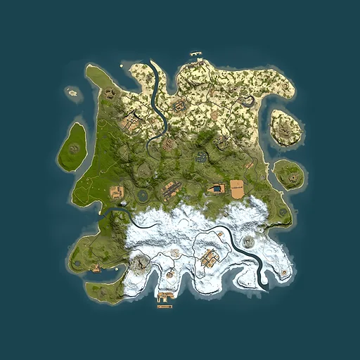 Rust map seed 2105894192, 3750x3750m top-down preview