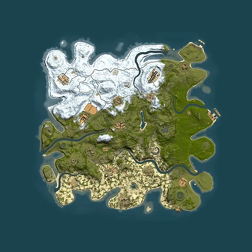Rust map seed 1091376920, 4200x4200m top-down preview