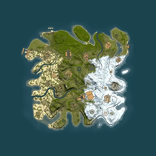 Rust map seed 541826307, 3600x3600m top-down preview