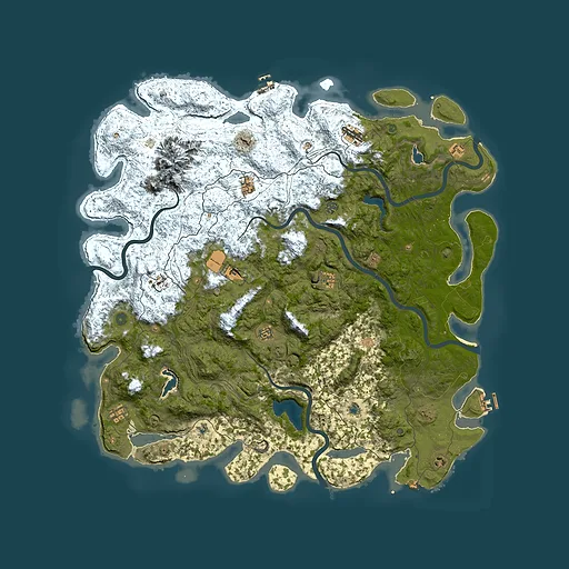 Rust map seed 1125582233, 5650x5650m top-down preview