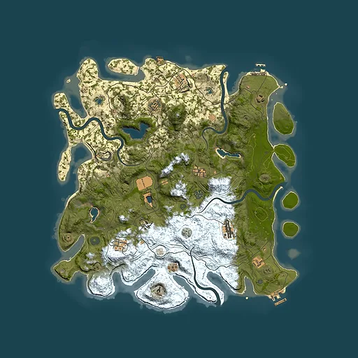 Rust map seed 155628108, 4550x4550m top-down preview