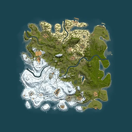 Rust map seed 891399405, 4350x4350m top-down preview