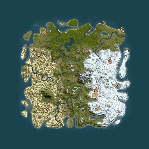 Rust map seed 1168443579, 5500x5500m top-down preview