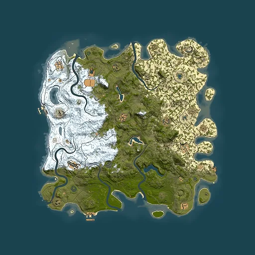 Rust map seed 1813562146, 4950x4950m top-down preview