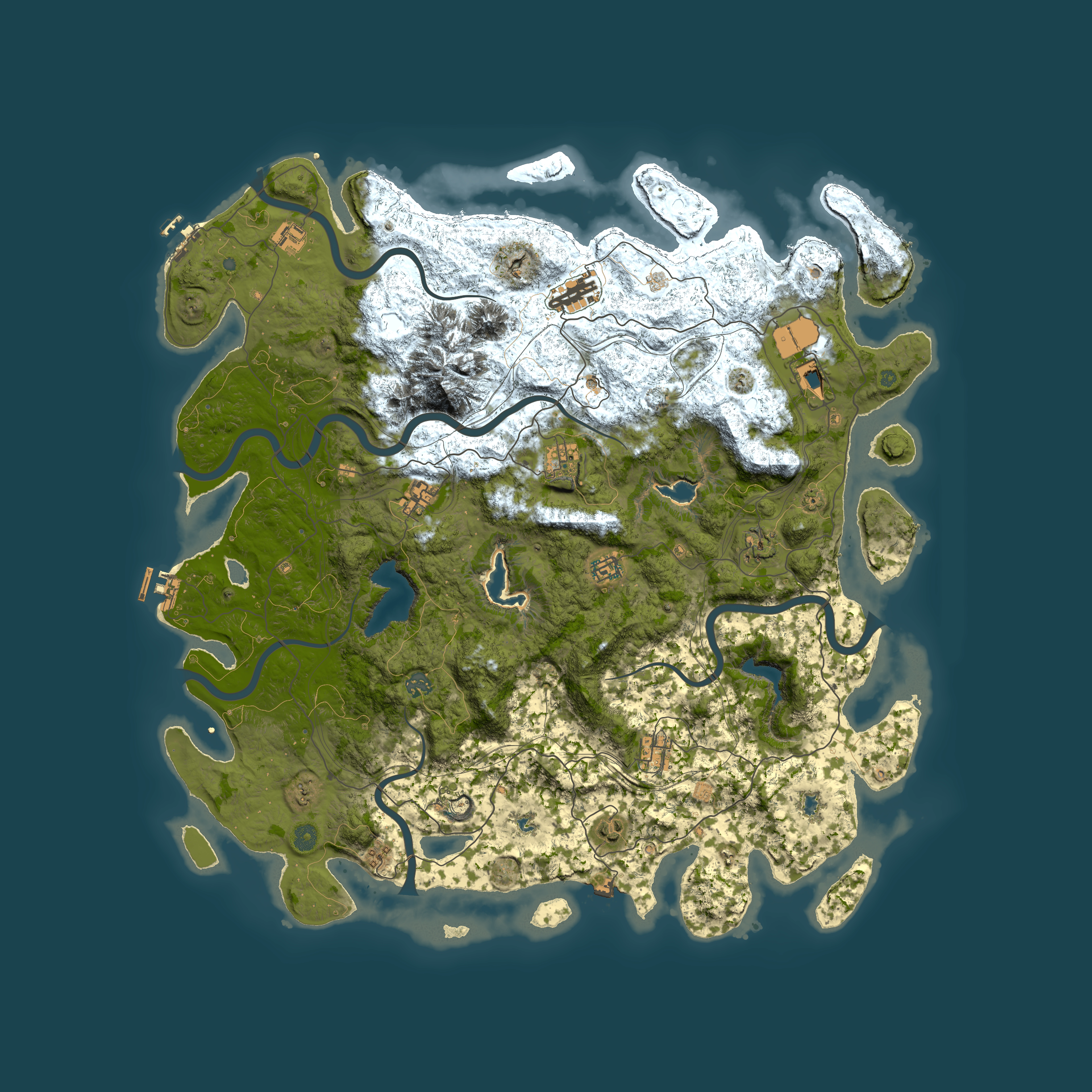 Full top-down render of Rust map seed 1021659440, 5100x5100m