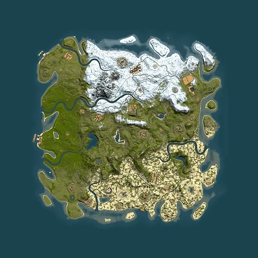 Rust map seed 1021659440, 5100x5100m top-down preview