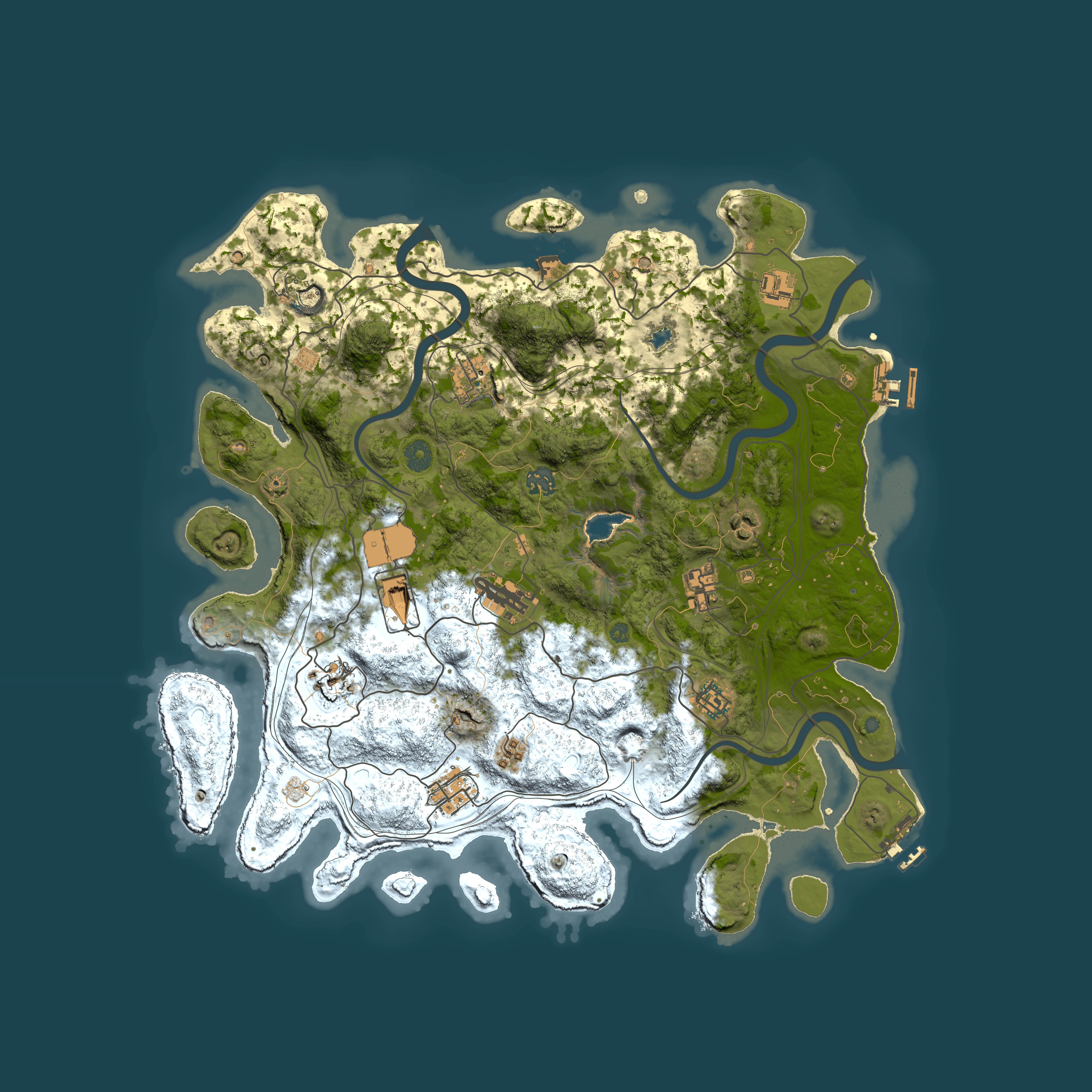 Full top-down render of Rust map seed 2097709251, 4250x4250m