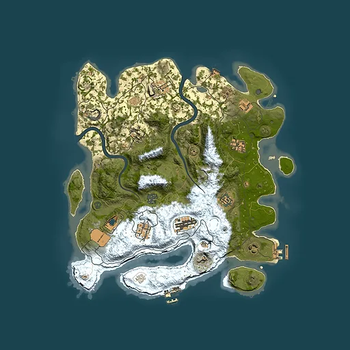 Rust map seed 2139898859, 3700x3700m top-down preview