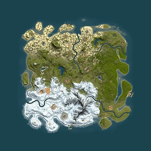 Rust map seed 24263084, 5100x5100m top-down preview