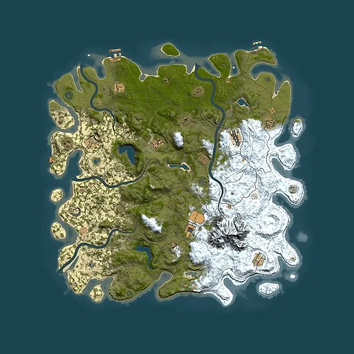 Rust map seed 160689788, 5150x5150m top-down preview