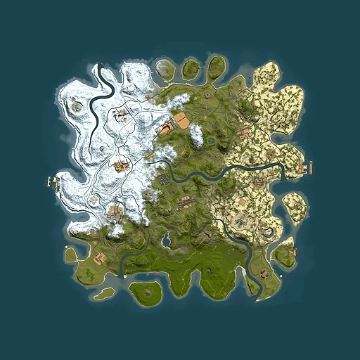 Rust map seed 1591821572, 4350x4350m top-down preview