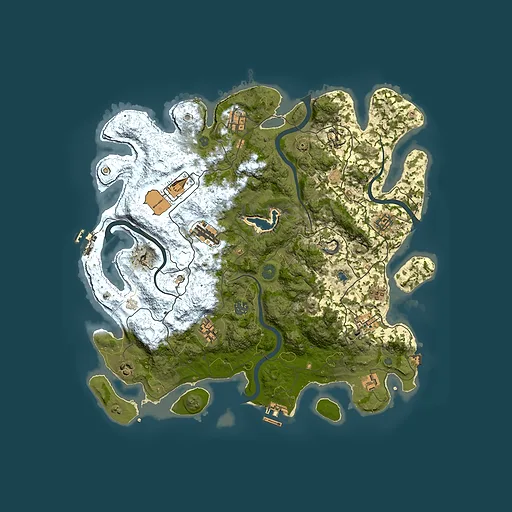 Rust map seed 214829545, 4150x4150m top-down preview