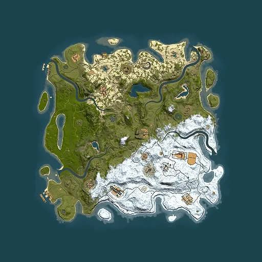 Rust map seed 1668209521, 4550x4550m top-down preview