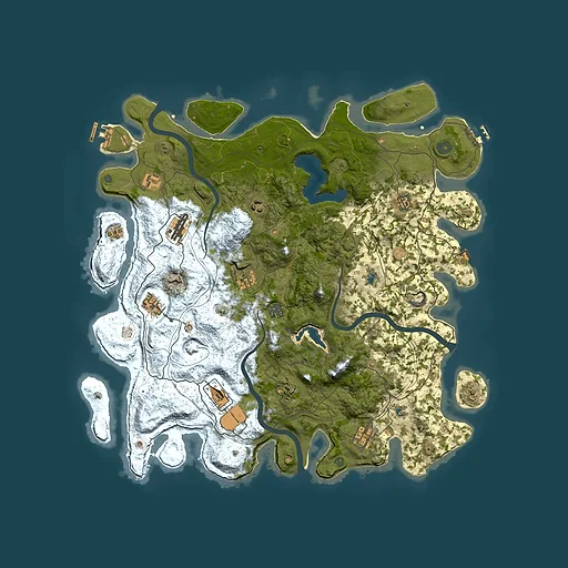 Rust map seed 1645559069, 4550x4550m top-down preview
