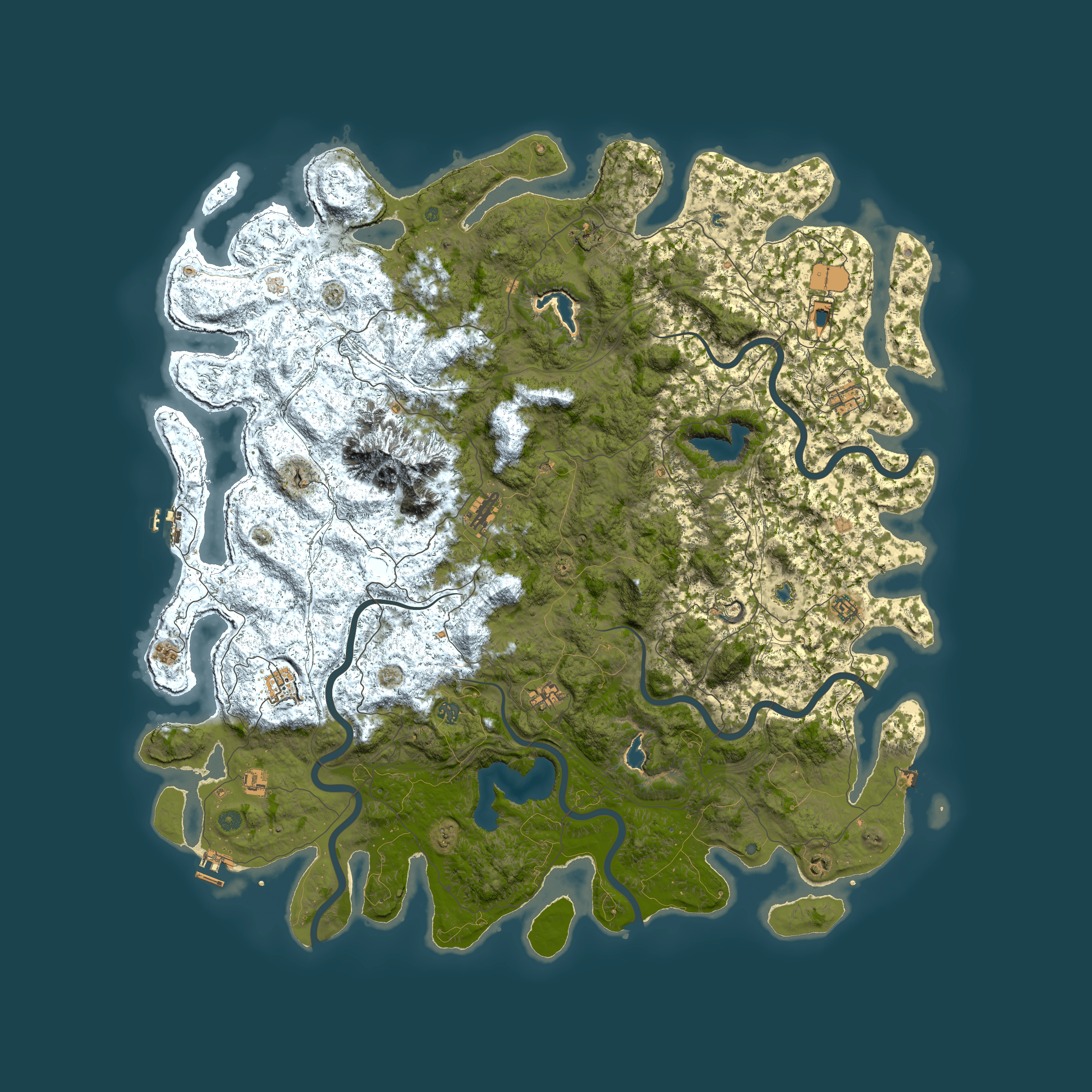 Full top-down render of Rust map seed 1742279010, 6000x6000m
