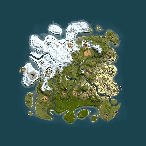 Rust map seed 755683555, 4000x4000m top-down preview