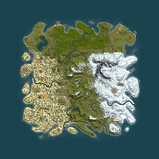 Rust map seed 562501886, 5750x5750m top-down preview