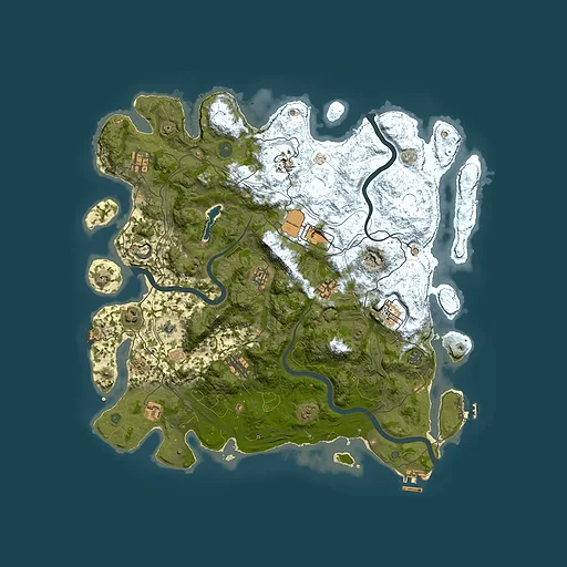 Rust map seed 808883192, 4450x4450m top-down preview