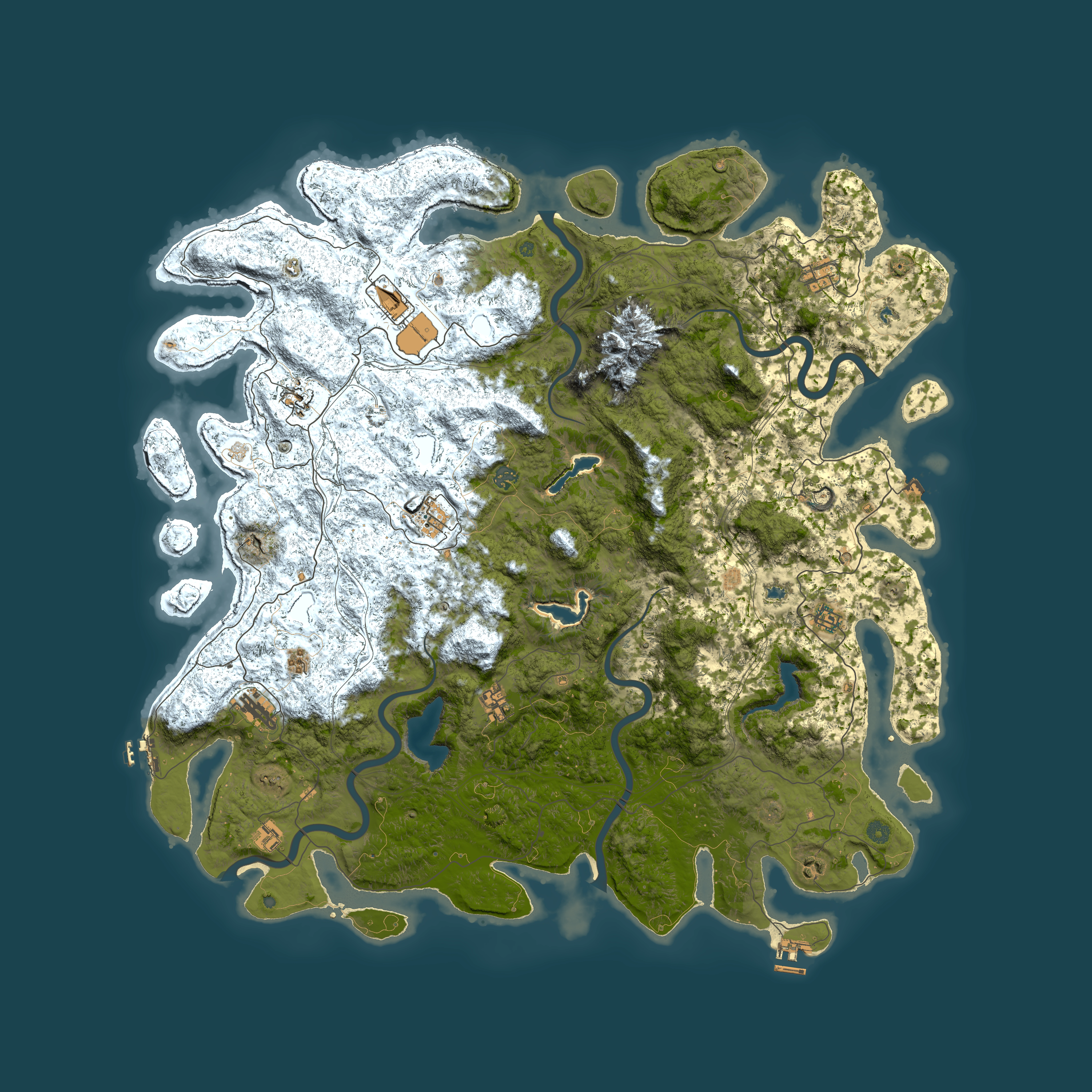 Full top-down render of Rust map seed 585253893, 5600x5600m