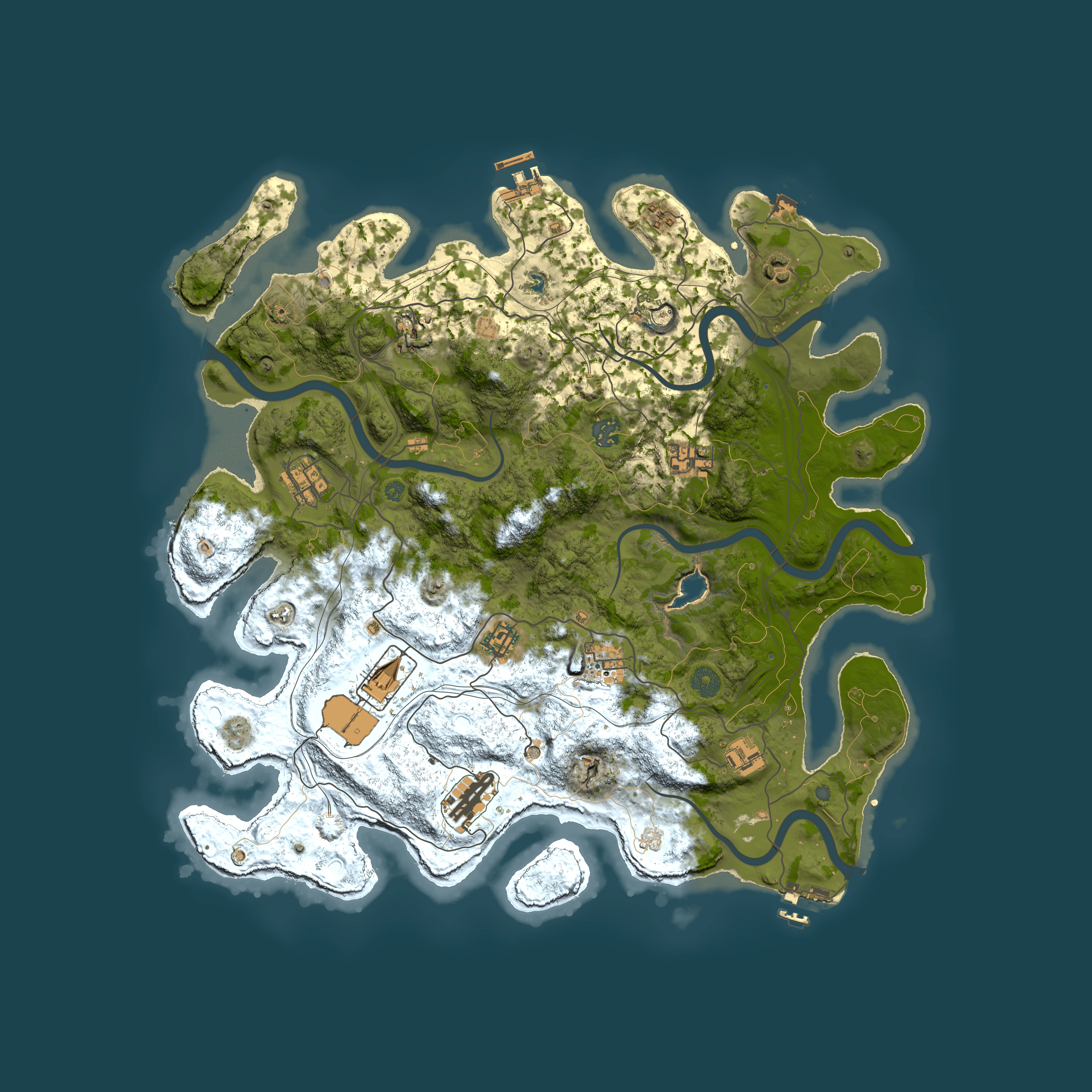 Full top-down render of Rust map seed 2003807189, 4250x4250m