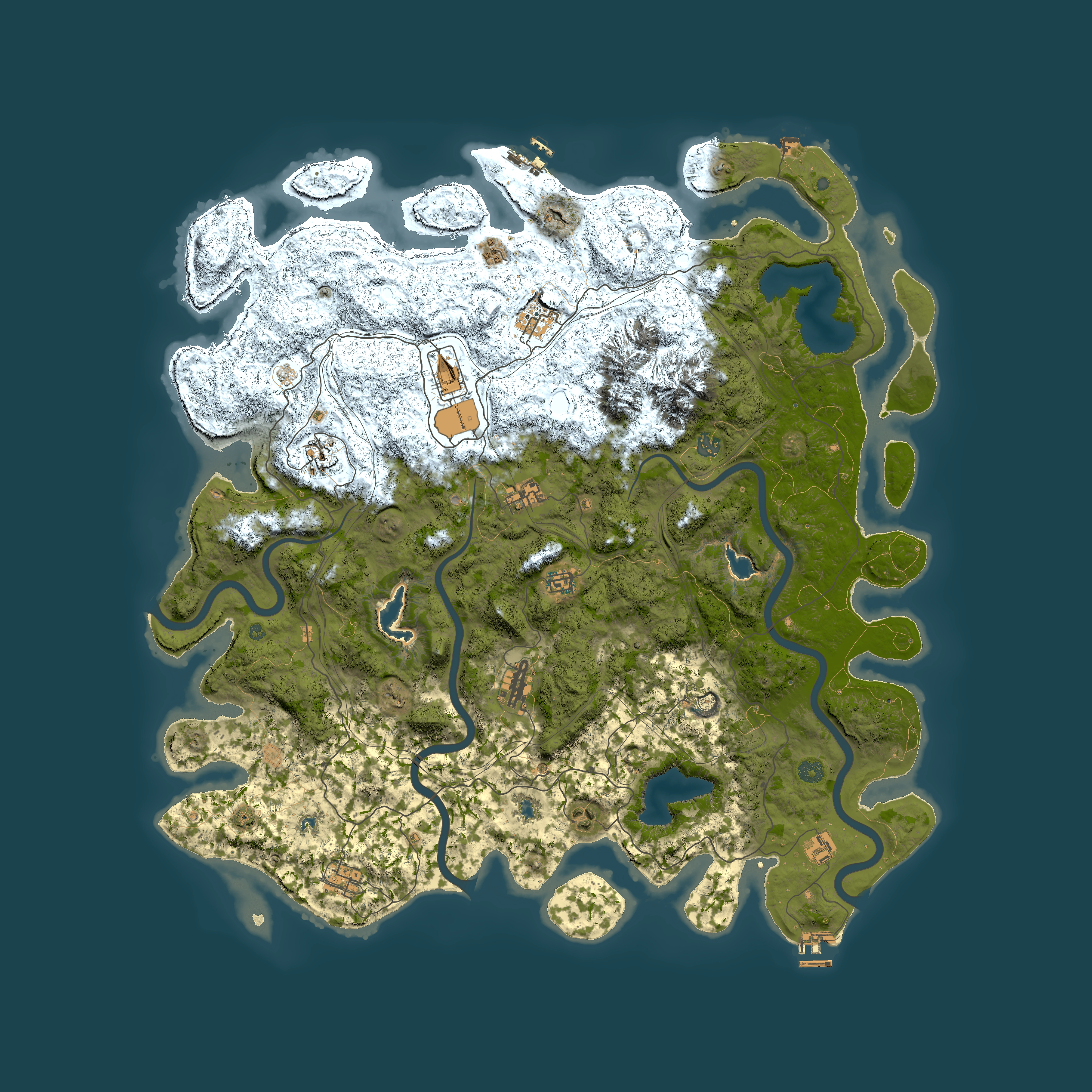 Full top-down render of Rust map seed 1814518395, 5300x5300m