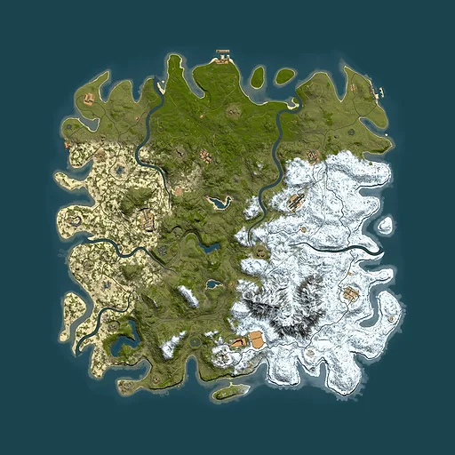 Rust map seed 1226395185, 5650x5650m top-down preview