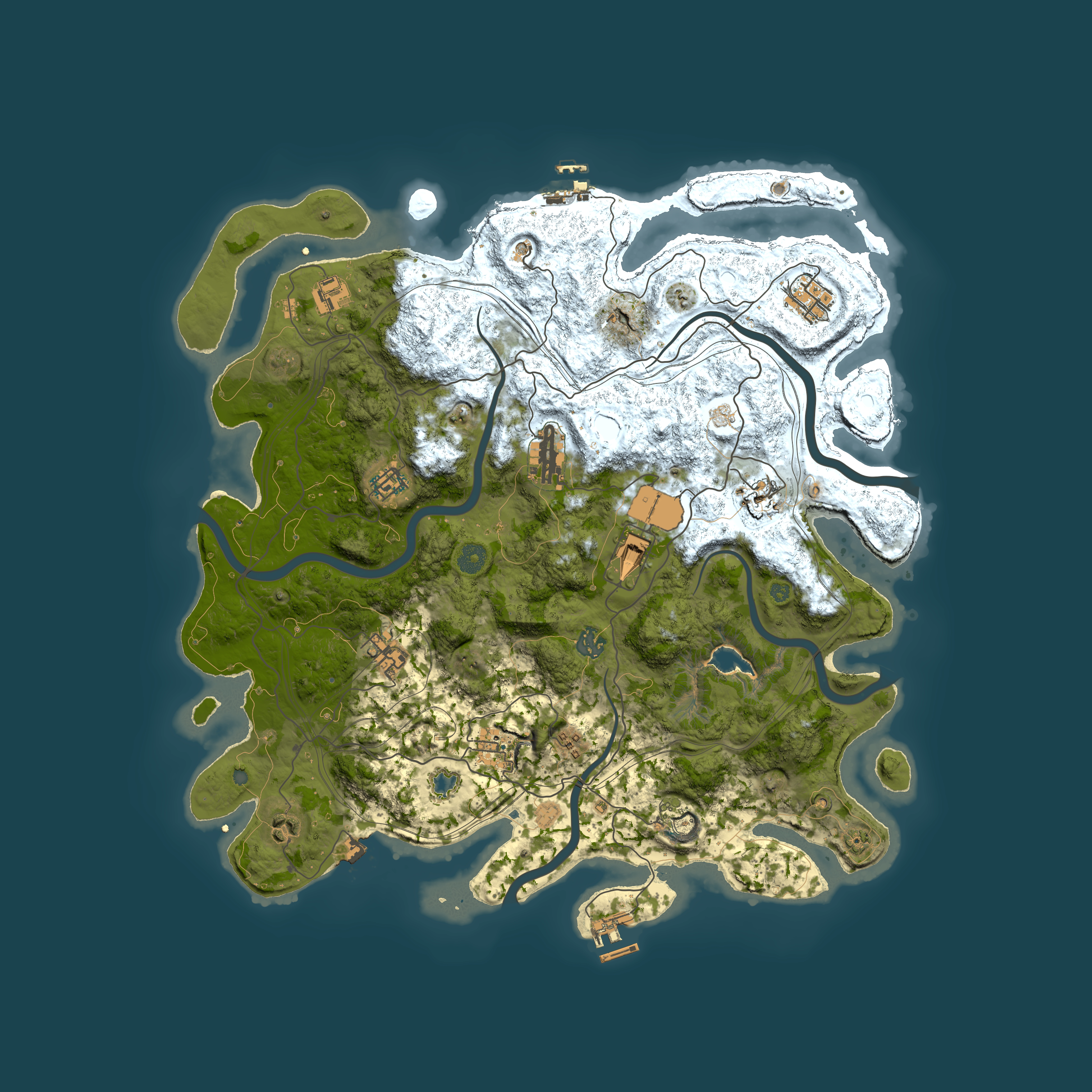 Full top-down render of Rust map seed 1912532576, 4350x4350m