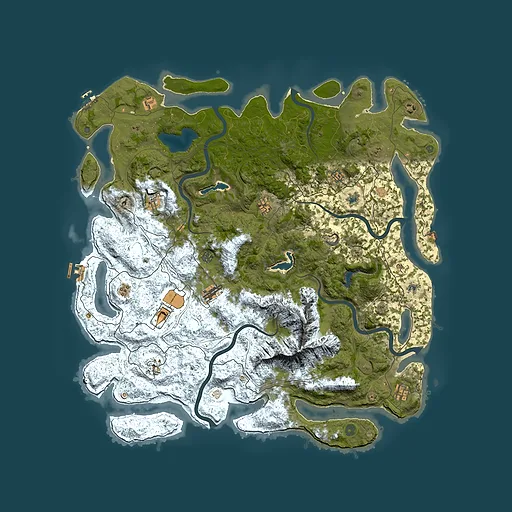 Rust map seed 1283495712, 5400x5400m top-down preview