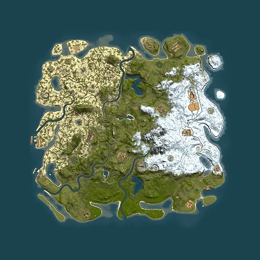 Rust map seed 1517802955, 5100x5100m top-down preview