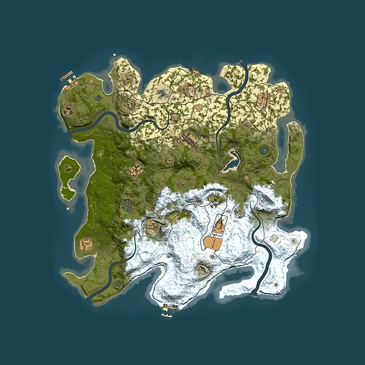 Rust map seed 1107795859, 4150x4150m top-down preview