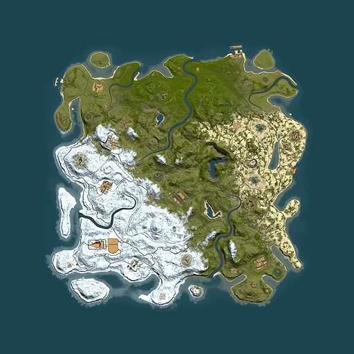 Rust map seed 1774317587, 4950x4950m top-down preview