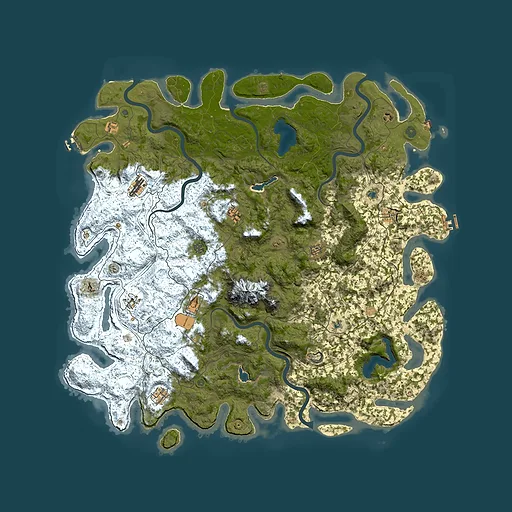 Rust map seed 1414124703, 5750x5750m top-down preview