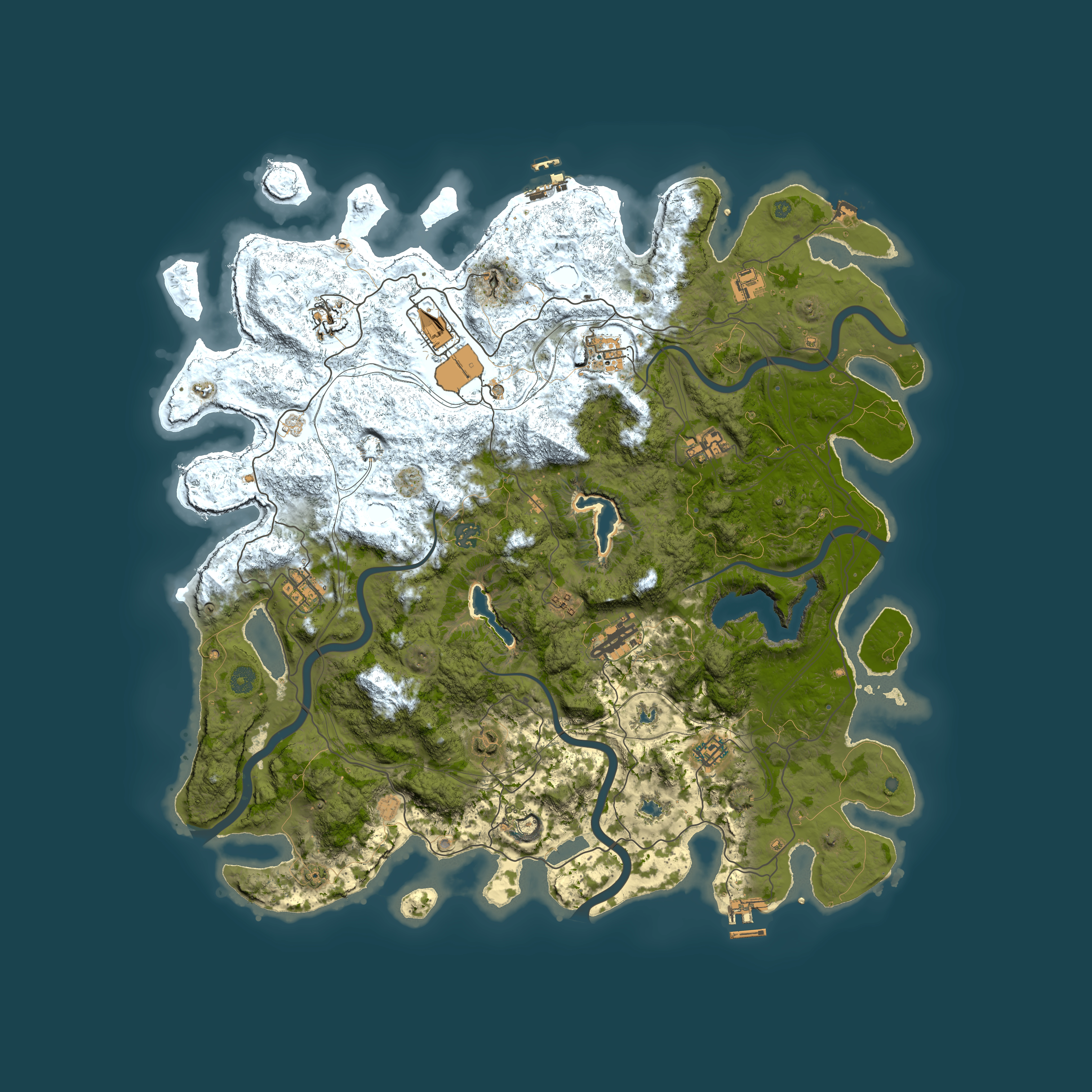 Full top-down render of Rust map seed 494893149, 4800x4800m