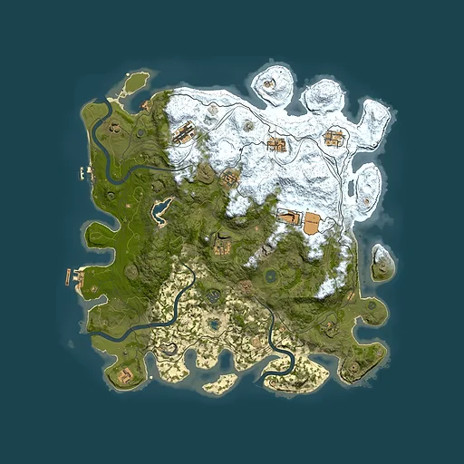 Rust map seed 1219596289, 4400x4400m top-down preview