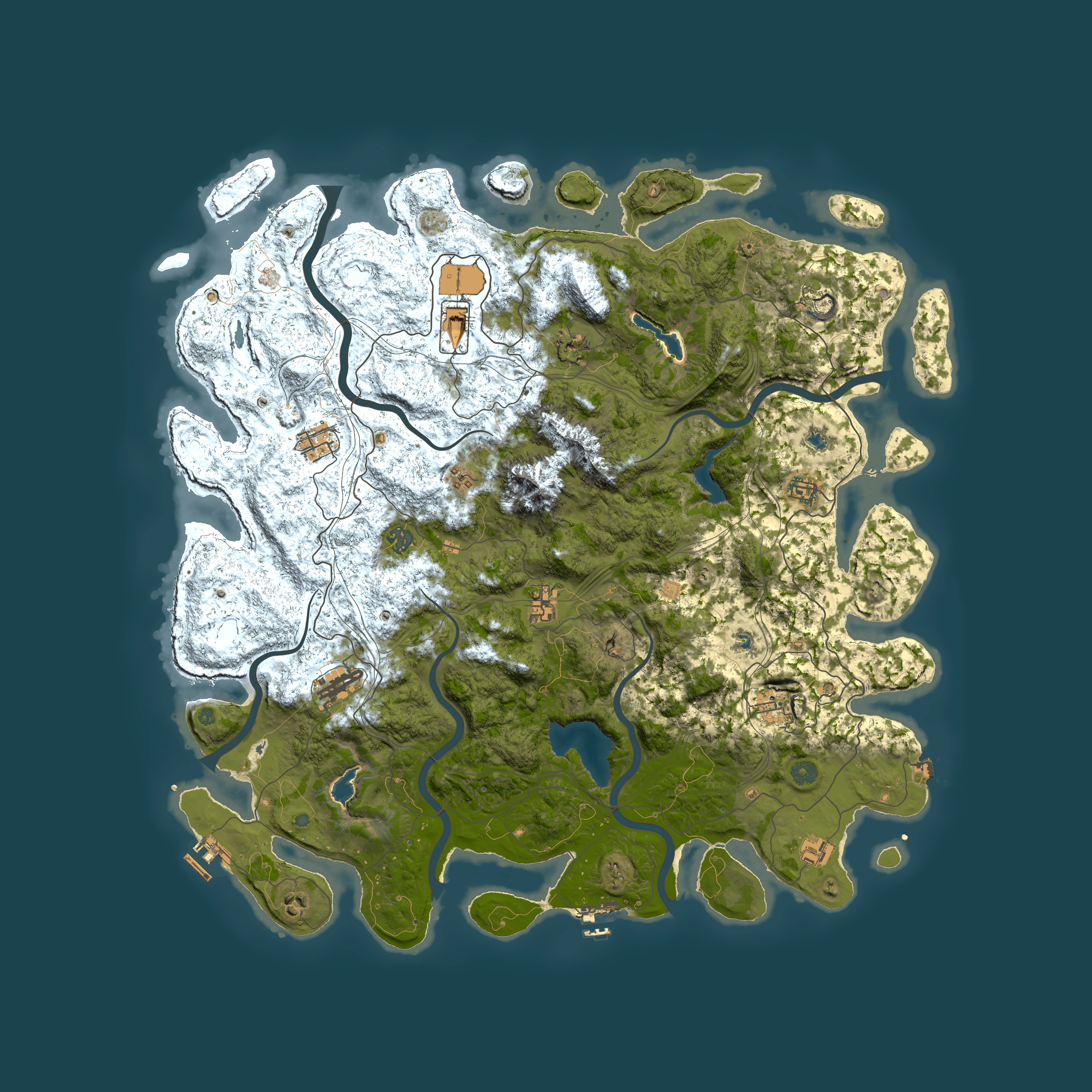 Full top-down render of Rust map seed 701426044, 5150x5150m