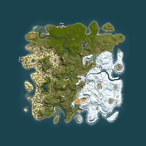 Rust map seed 858863357, 4550x4550m top-down preview