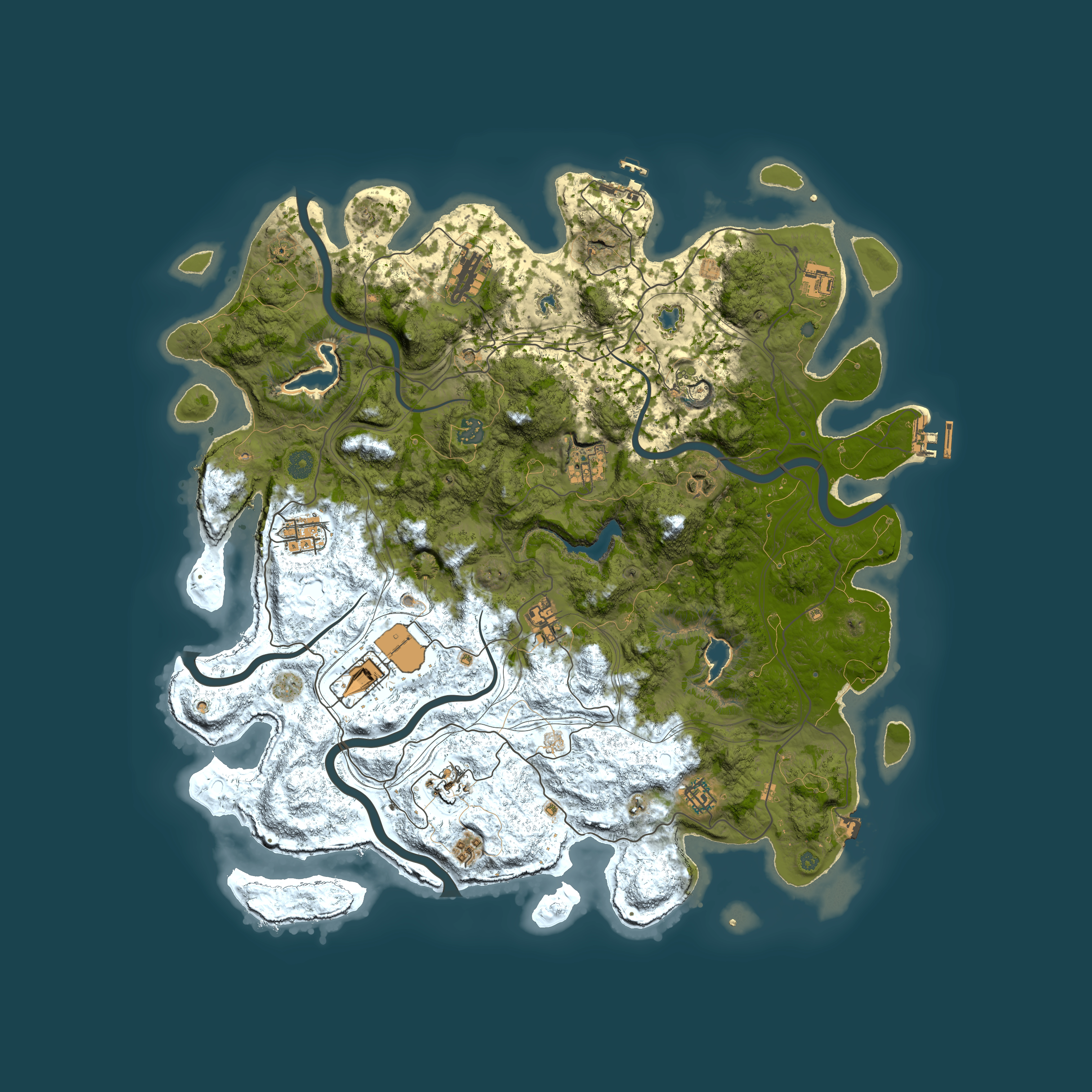Full top-down render of Rust map seed 843049621, 4650x4650m