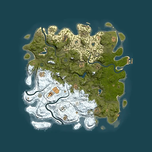 Rust map seed 843049621, 4650x4650m top-down preview