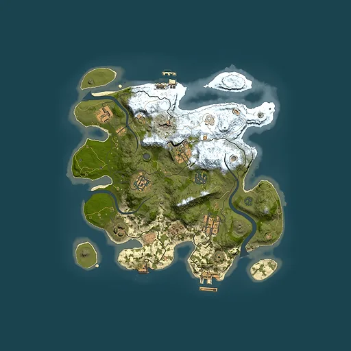 Rust map seed 819680213, 3000x3000m top-down preview
