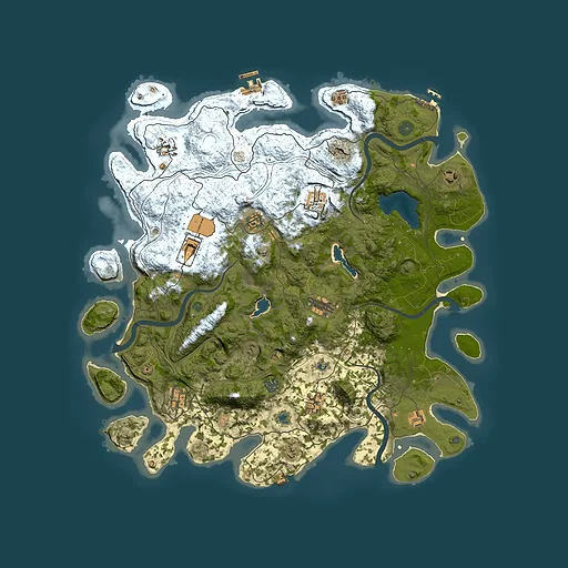 Rust map seed 596852695, 4600x4600m top-down preview
