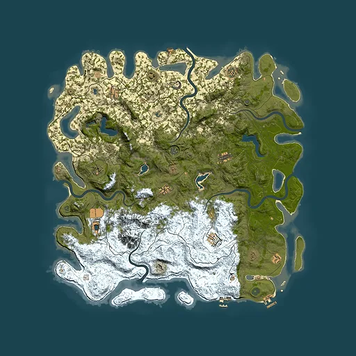 Rust map seed 417302685, 5400x5400m top-down preview