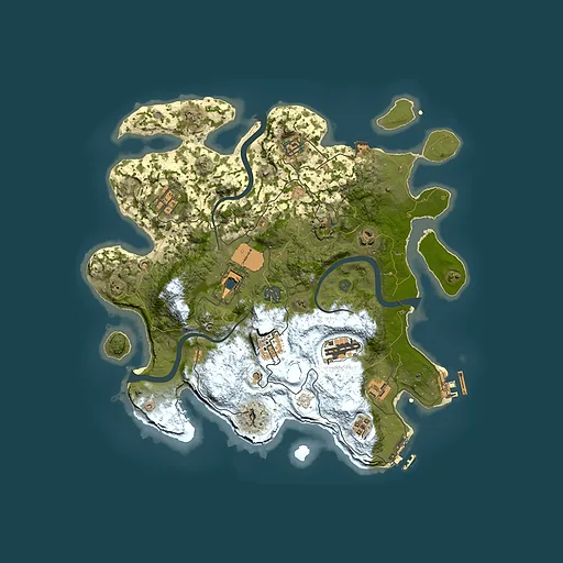 Rust map seed 1042235178, 3600x3600m top-down preview