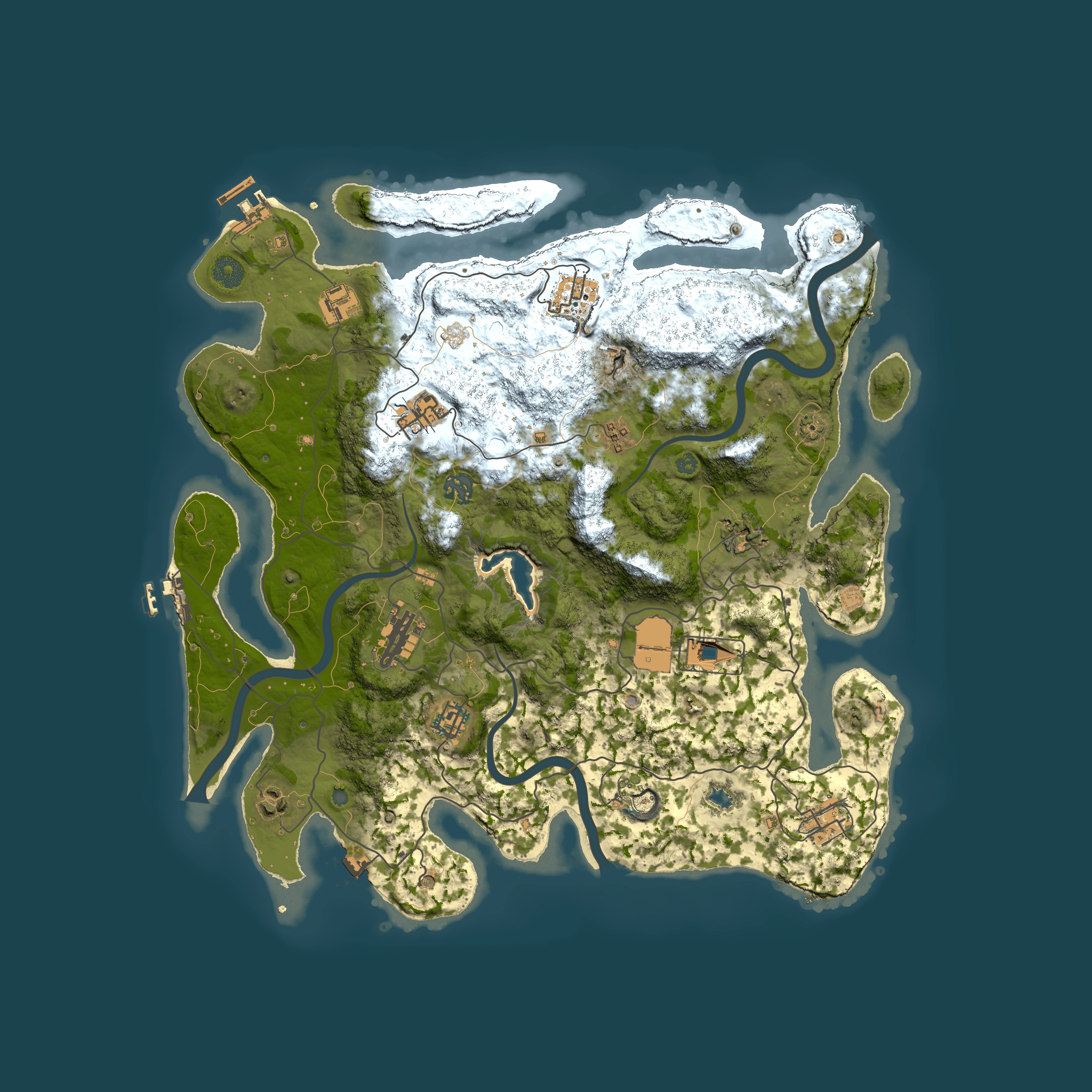 Full top-down render of Rust map seed 2071562625, 4050x4050m