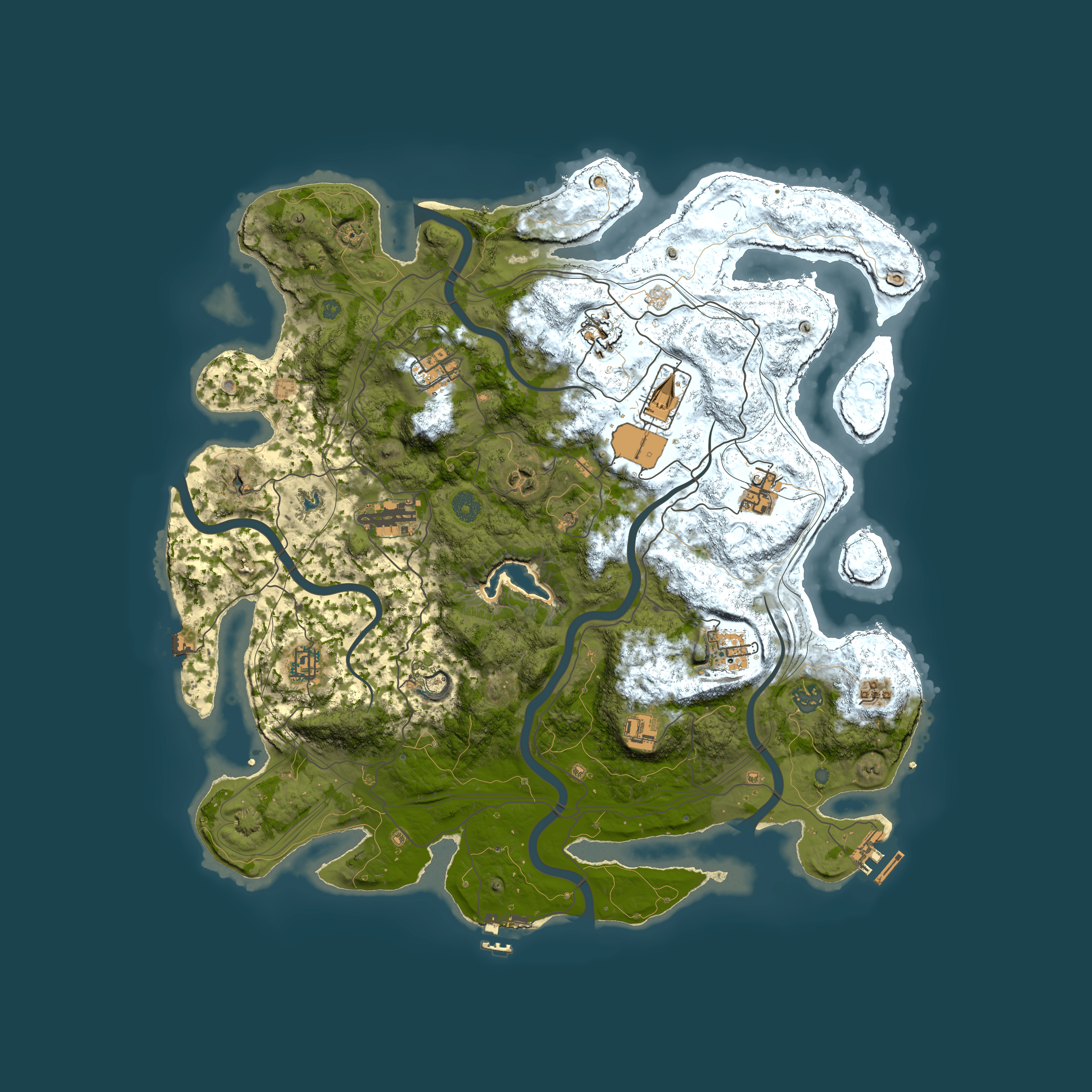 Full top-down render of Rust map seed 333014762, 4350x4350m